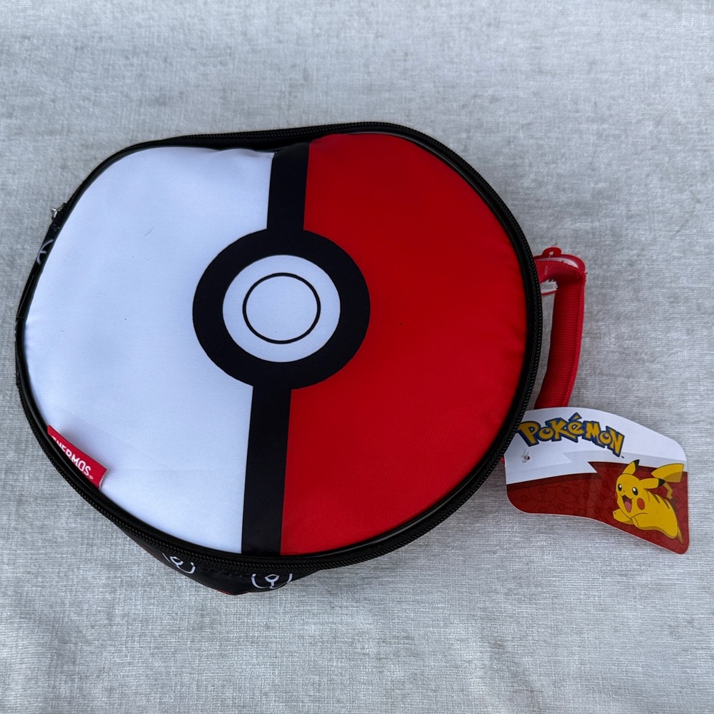 Pokémon Black and Red Poké Ball Lunch Bag NWT